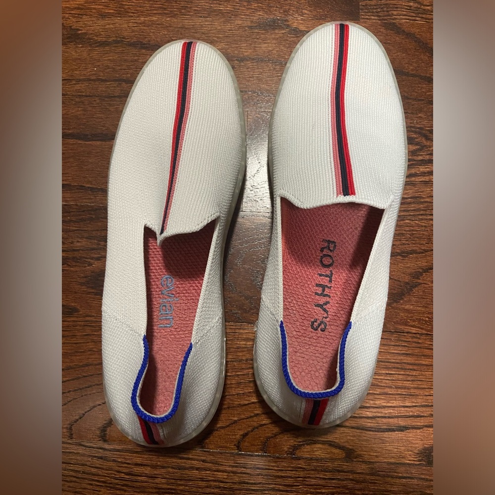 Rothy’s The Original Slip On Sneaker Evian White